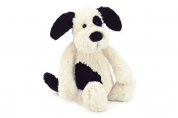 Plush Black & White Dog Meme Template