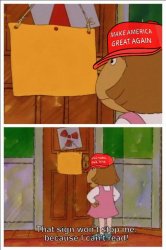 MAGA DW that sign won't stop me Meme Template