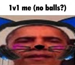 1v1 me (no balls?) Meme Template