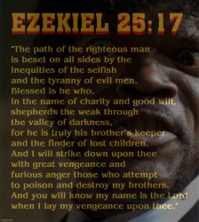 Ezekiel 25:17 Pulp Fiction Meme Template