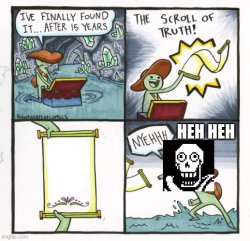 Scroll of Papyrus Meme Template