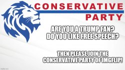 Conservative Party recruitment ad Meme Template