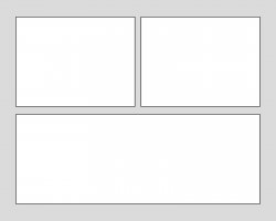 Blank three panel Meme Template