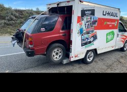 Car in UHaul Meme Template