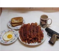 american breakfast Meme Template