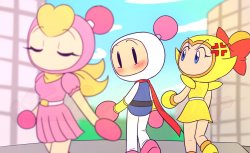 Distracted Boyfriend (Bomberman Edition) Meme Template