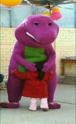 Barney the pedophile Meme Template