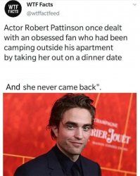 Robert Pattinson Dinner Date Meme Template