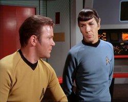 Jim Kirk and Spock Meme Template