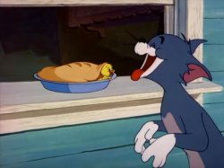 Tom and Jerry Tom Laughing At Quacker Meme Template