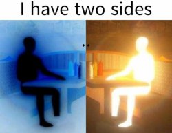 I have 2 sides Meme Template