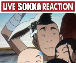 Live sokka reaction Meme Template