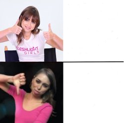 Riley Reid hotline bling reverse Meme Template