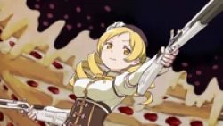 Mami holding a gun Meme Template