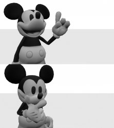 DumbM Mickey Meme Template