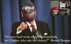 Sloth Ronald Reagan Meme Template