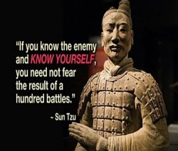 Sun Tzu if you know the enemy and know yourself Meme Template