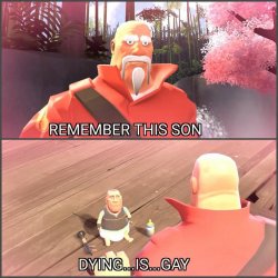 dying is gay Meme Template