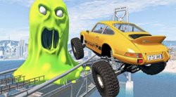 Truck Drives Into Monster Meme Template