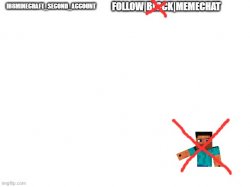 Ih8minecraft announcement template Meme Template