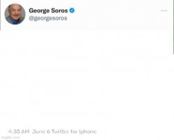 Soros Twitter template Meme Template