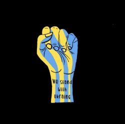 We stand with Ukraine Meme Template
