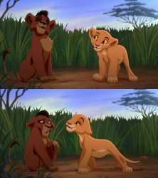 Lion King Flirt Meme Template