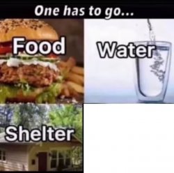 one has to go Meme Template