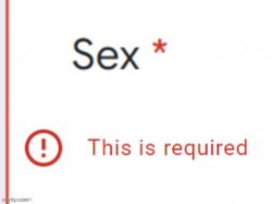 sex is required Meme Template
