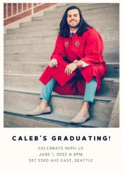 Caleb's graduation party Meme Template