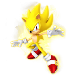 Super Sonic (transparent) Meme Template