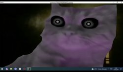 Purple cat Meme Template