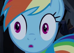 rainbow dash's surprised face Meme Template