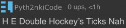 H E Double Hockey’s Ticks Nah Meme Template