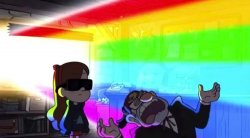 Mabel Stan Rainbow Meme Template