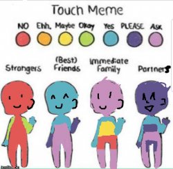 my touch meme Meme Template