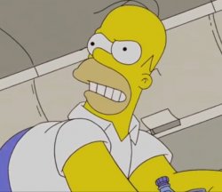 Homer Simpson Fatso goes nutso Meme Template