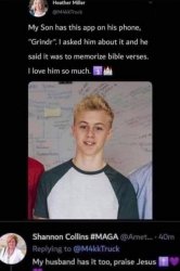 Grindr Bible verse Meme Template