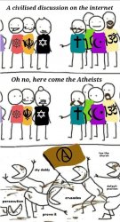 Atheists ruin everything Meme Template