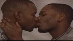Black men kissing Meme Template