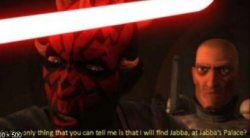 So the only thing you can tell me (Darth Maul) Meme Template