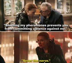 Black Widow "Sever the nerve" Meme Template