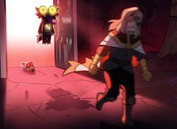 Belos running from King Meme Template