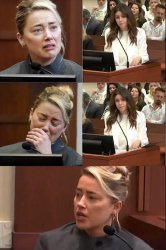 Amber Heard takes stand Meme Template
