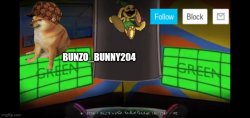 Bunzo_Bunny204 announcement template Meme Template
