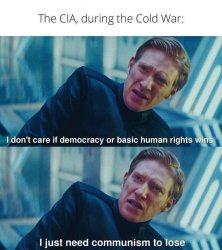 CIA during the Cold War Meme Template