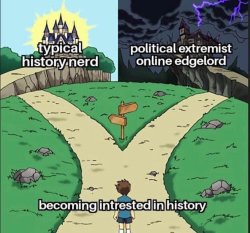 Becoming interested in history Meme Template
