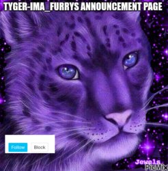 Tyger-ima_furrys announcement page Meme Template