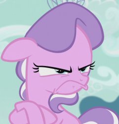 diamond tiara's angry face (MLP) Meme Template