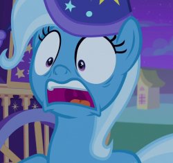 trixie's shocked face (MLP) Meme Template